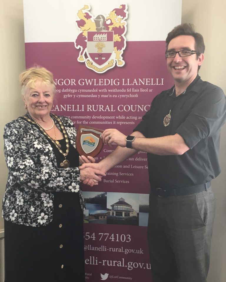 Llanelli Rural Council presented with Llanelli Chamber of Trade and
